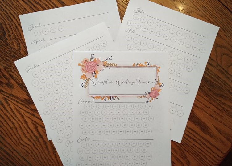 Numbered Scripture Writing Paper A Gift for Your Scripture Writing – Great and Noble Tasks
